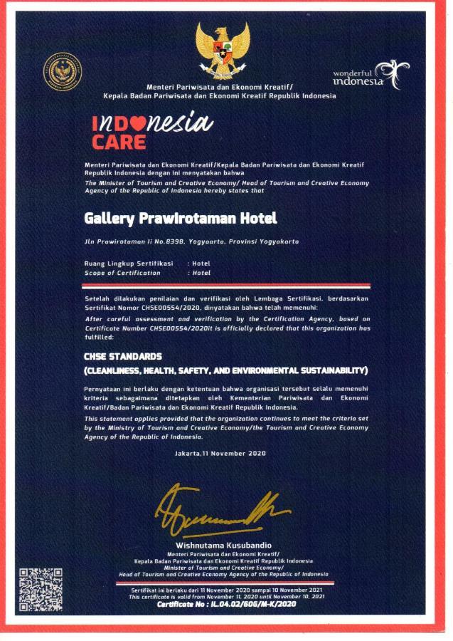 Gallery Prawirotaman Hotel Yogyakarta Dış mekan fotoğraf